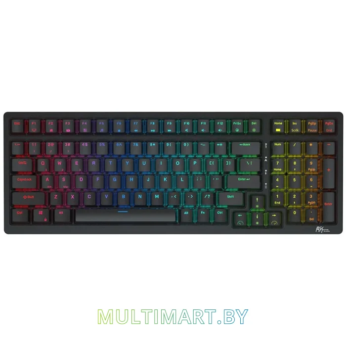 Клавиатура Royal Kludge RK98 RGB (черный, RK Brown)